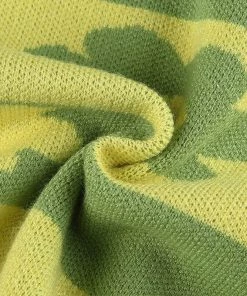 Own Saviour Green Flower Power Knit Crop Tees + Tops