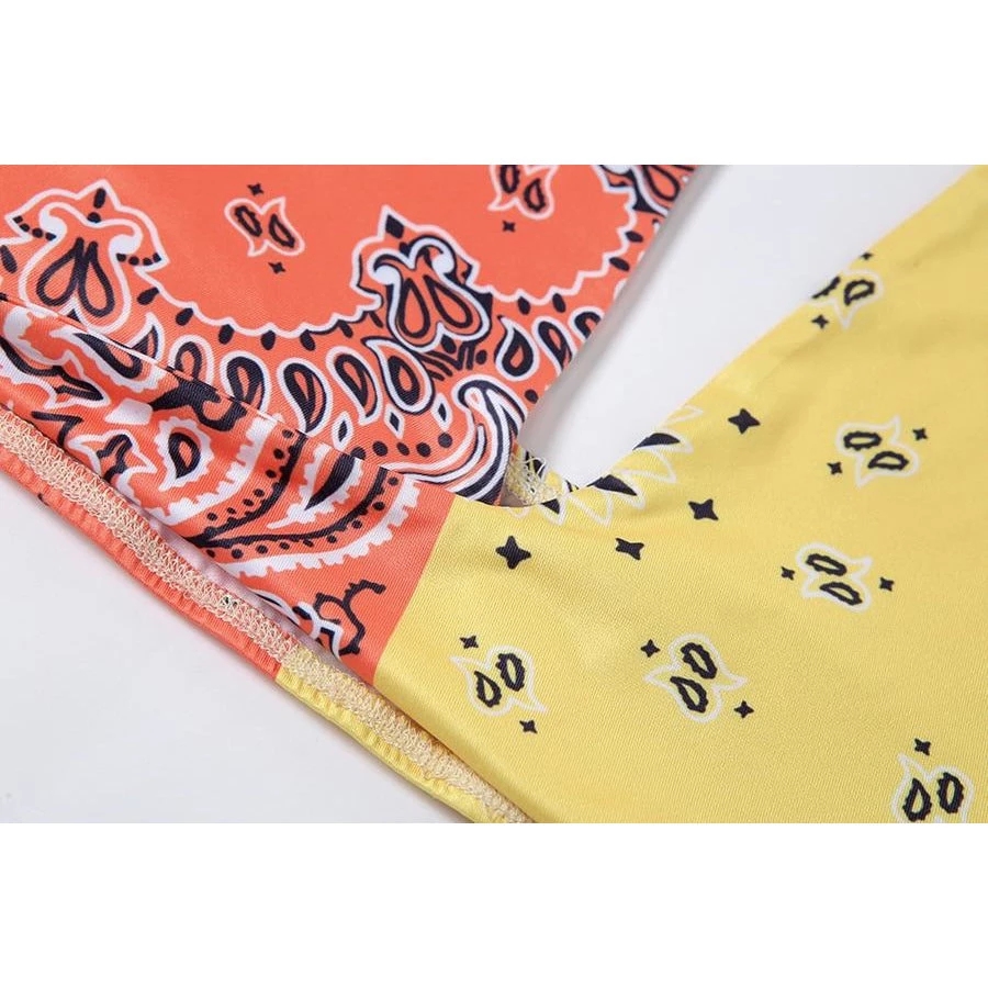 Own Saviour Multicolour Paisley Bandana Halter Set 7 Own Saviour Multicolour Paisley Bandana Halter Set