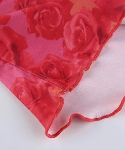 Own Saviour Rose Bow Cami Crop