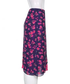 Own Saviour New In Rose Layer Midi Skirt