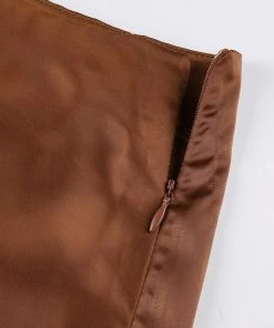 Own Saviour Satin Midi Skirt