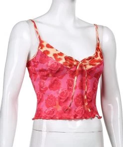 Own Saviour Rose Bow Cami Crop