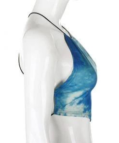 Own Saviour Tie Dye Halter Point Crop