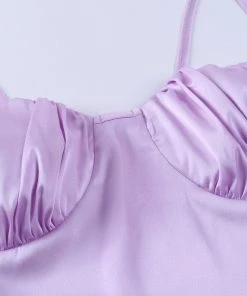 Own Saviour Purple Suspender Top Tees + Tops