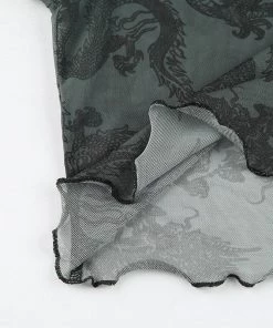 Own Saviour New In Mesh Dragon Crop