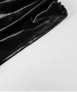 Own Saviour Black Faux Leather Mini Dress New In