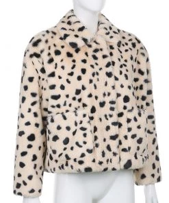 Own Saviour Thick Leopard Faux Fur Jacket