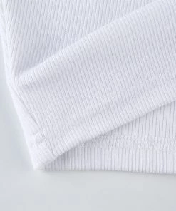 Own Saviour White Chunky Chain Strap Crop