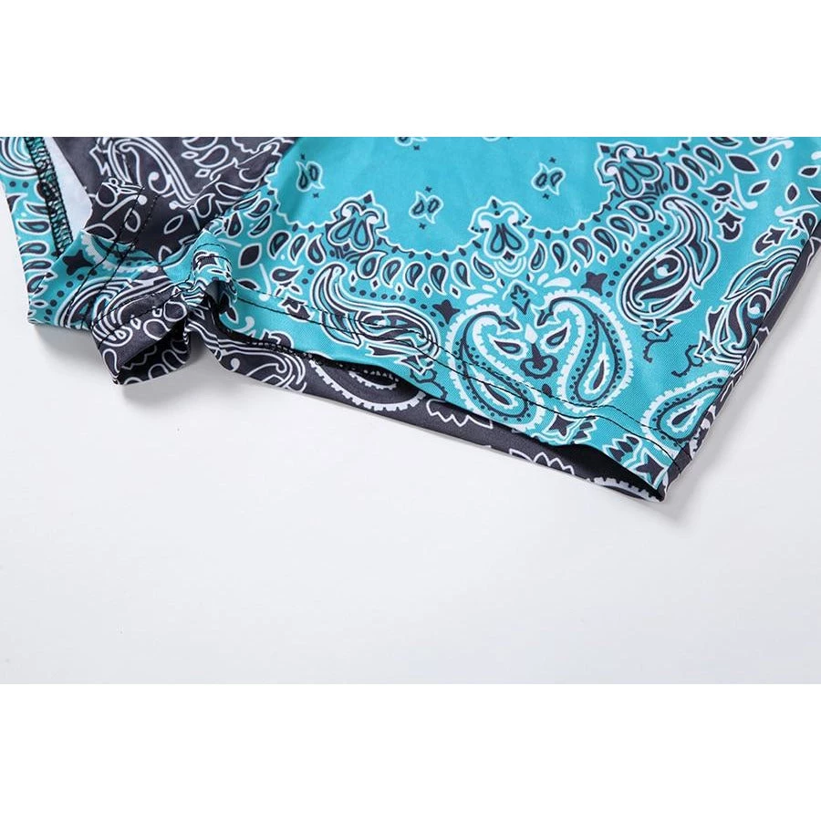 Own Saviour Multicolour Paisley Bandana Halter Set 11 Own Saviour Multicolour Paisley Bandana Halter Set