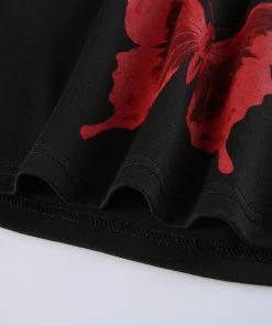 Own Saviour Black Butterfly Tank Crop New In