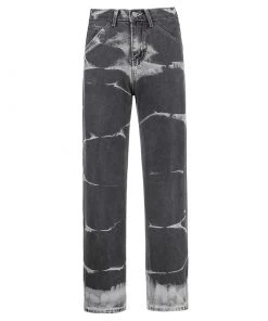 Own Saviour Brown/Grey Tie Dye Jeans