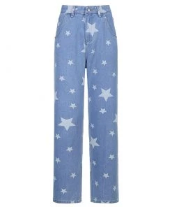 Own Saviour New In Star Print Jeans