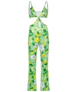 Own Saviour Floral Cut Out Jumpsuit New In