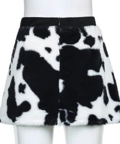 Own Saviour Faux Fur Cow Skirt Skirts