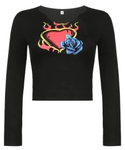 Own Saviour New In Heart Flame Top