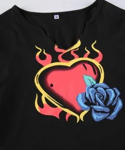 Own Saviour New In Heart Flame Top