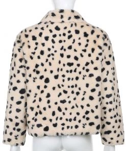 Own Saviour Thick Leopard Faux Fur Jacket