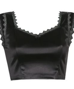 Own Saviour Lace Satin Crop