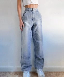 Own Saviour Light Wash Cargo Jeans