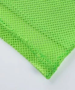 Own Saviour Neon Block Mesh Crop