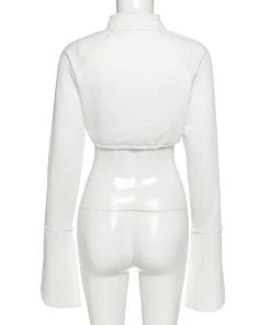 Own Saviour Open Front Crop Tees + Tops