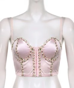 Own Saviour Floral Corset Cami Crop New In