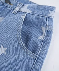 Own Saviour New In Star Print Jeans