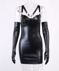 Own Saviour Dresses + Sets Faux Leather Glove Dress