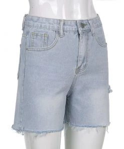 Own Saviour Light Denim Shorts