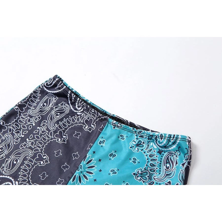 Own Saviour Multicolour Paisley Bandana Halter Set 9 Own Saviour Multicolour Paisley Bandana Halter Set