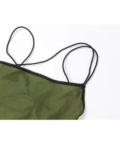 Own Saviour New In Green Holo Asymmetric Dress