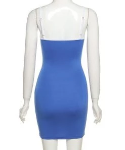 Own Saviour Dresses + Sets Blue White Stripe Mini Dress