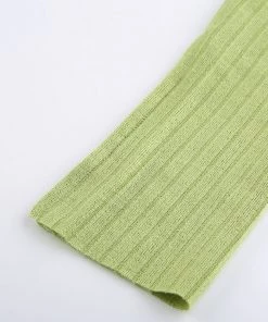 Own Saviour Green Cold Shoulder Point Crop New In