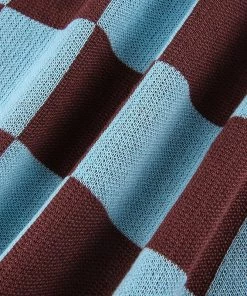 Own Saviour Checkerboard Knit Halter Dress Dresses + Sets