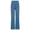 Own Saviour Blue Checkerboard Swirl Pants
