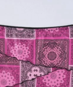 Own Saviour Patchwork Mesh Mini Skirt