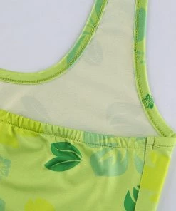 Own Saviour Green Leaf Halter Crop New In