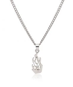 Own Saviour Silver Flame Necklace