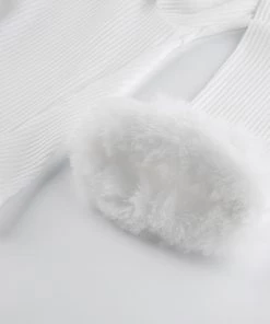 Own Saviour New In White Faux Fur Cardi