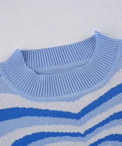 Own Saviour Blue Heart Sweater