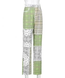 Own Saviour Plaid Paisley Bandana Patchwork Pants