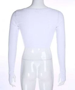 Own Saviour White Rib Top