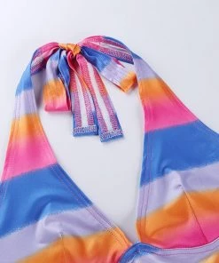 Own Saviour Zebra/Stripe Halter Crop