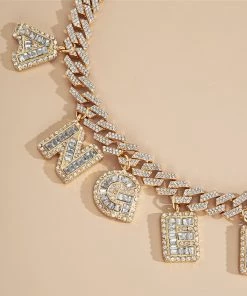 Own Saviour New In BITCH Rhinestone Necklace