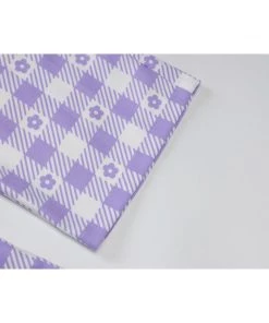 Own Saviour Purple Floral Plaid Pants New In