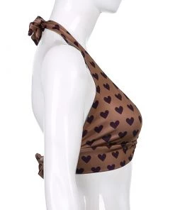 Own Saviour Heart Ring Halter Crop New In