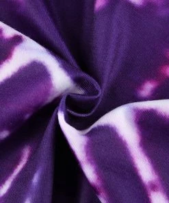 Own Saviour Purple Heart Tie Dye Crop Tees + Tops