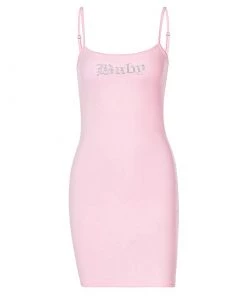 Own Saviour 'BABY' Rhinestone Mini Dress New In