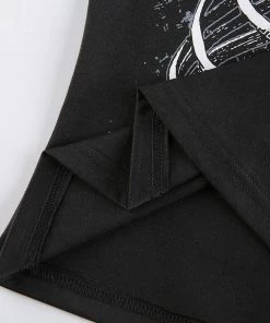 Own Saviour Black Ribcage Crop Tees + Tops