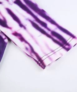 Own Saviour Purple Heart Tie Dye Crop Tees + Tops